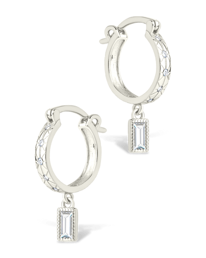 Sterling Silver Oaklyn Micro Hoops