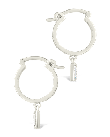 Sterling Silver Oaklyn Micro Hoops