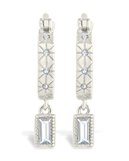 Sterling Silver Oaklyn Micro Hoops