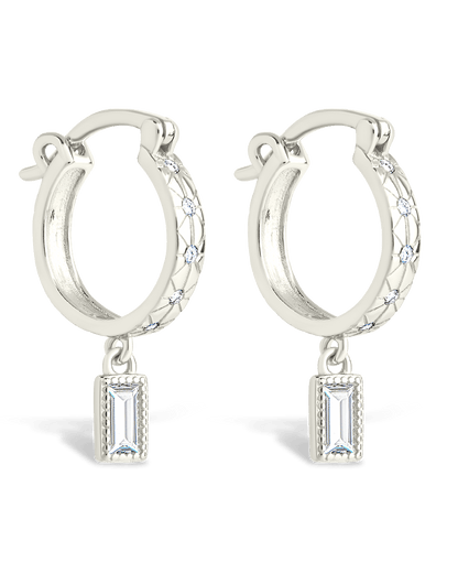 Sterling Silver Oaklyn Micro Hoops