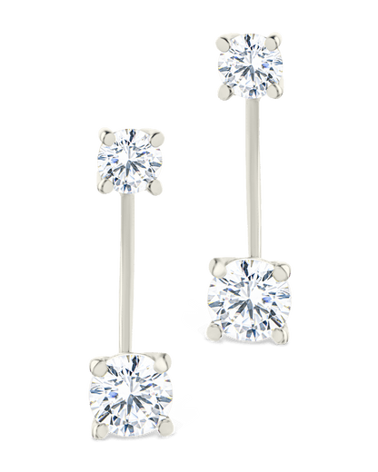 Sterling Silver Brilliant Cut Duo Jackets