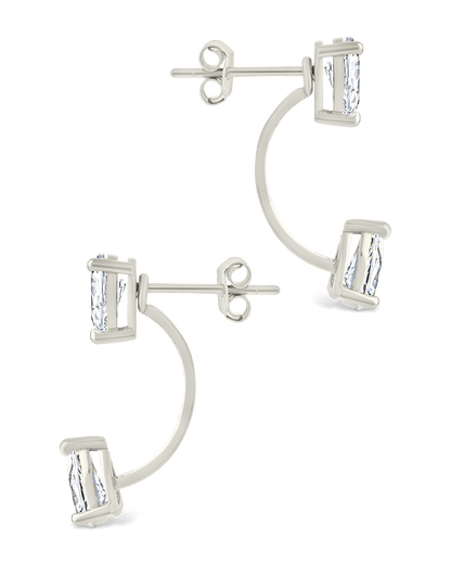 Sterling Silver Pear Cut Duo Jackets