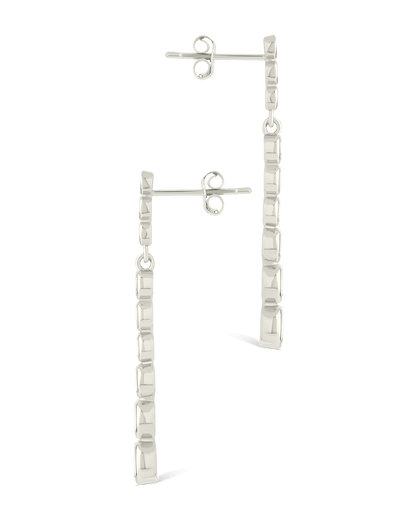 Sterling Silver Helene Brilliant Cut CZ Dangle Earrings