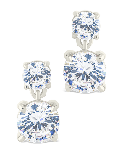 Sterling Silver Galatea Brilliant Cut CZ Studs