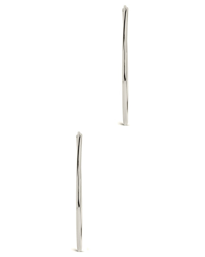 2.7" Infinity Hoop Earrings