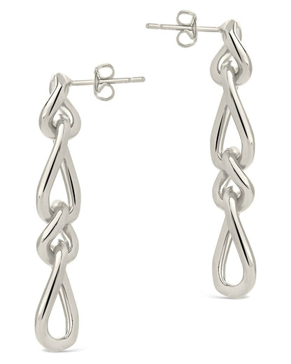 Jacqueline Chain Drop Stud Earrings
