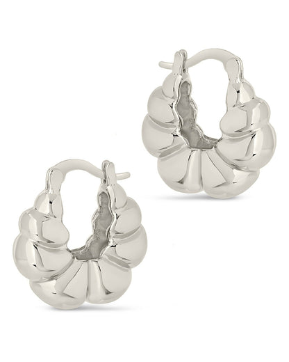Petite Croissant Hoop Earrings