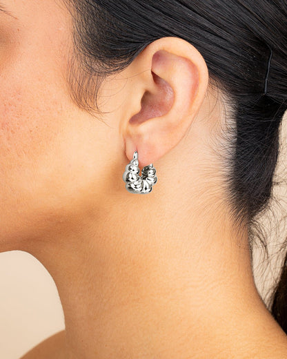 Petite Croissant Hoop Earrings