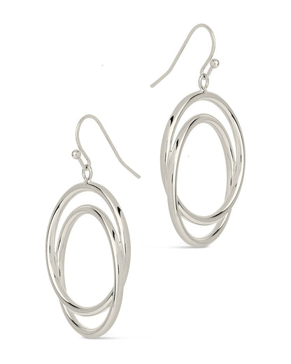 Claudie Interlocking Circle Dangle Earrings