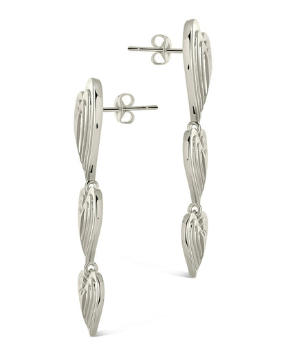 Beating Heart Drop Stud Earrings