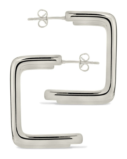 Baguette Hoop Earrings