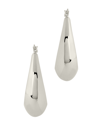 Autumn Elongated Tube Hoop Earrings