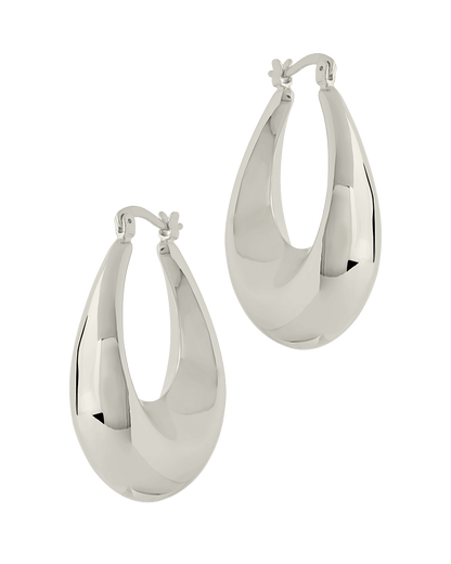 Autumn Elongated Tube Hoop Earrings