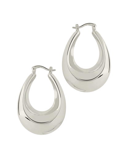 Autumn Elongated Tube Hoop Earrings