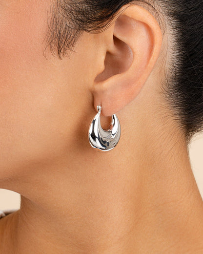 Brooklyn Chunky Tube Hoop Earrings