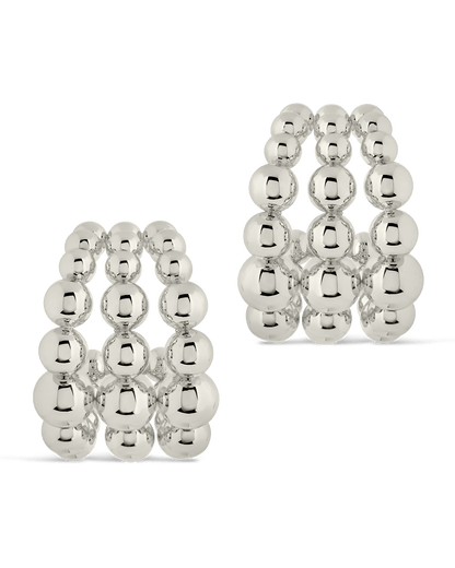 Bubble Sphere Trio Hoop Earrings