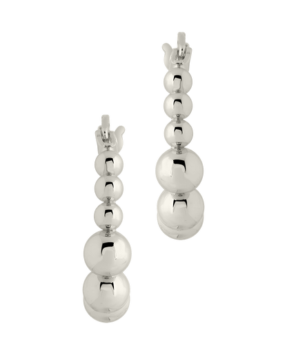 Graduated Bubble Sphere Hoop Earrings