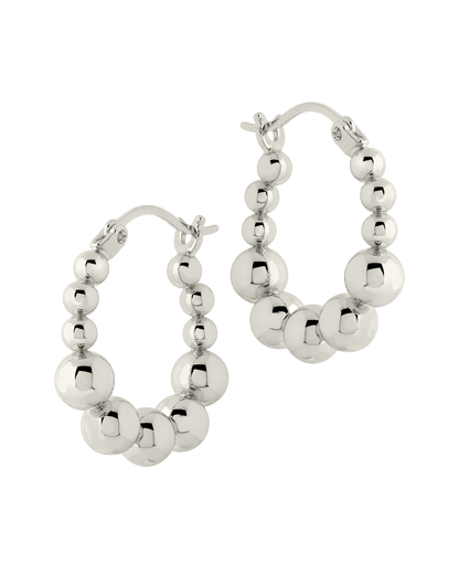Graduated Bubble Sphere Hoop Earrings