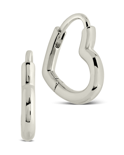 Elle Heart Micro Hoop Earrings