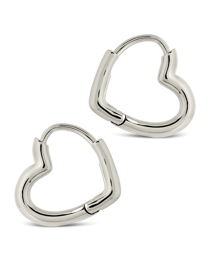 Elle Heart Micro Hoop Earrings