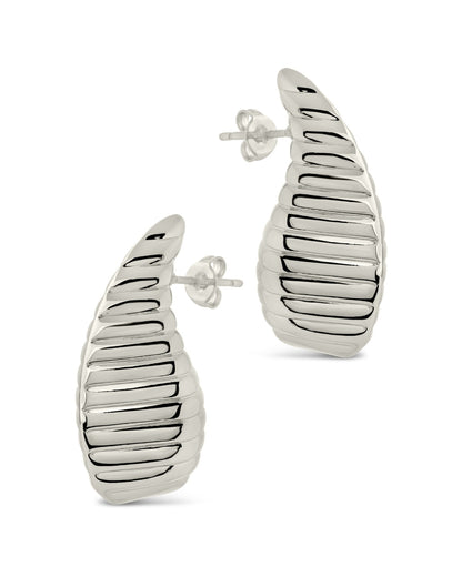 Vale Textured Stud Earrings