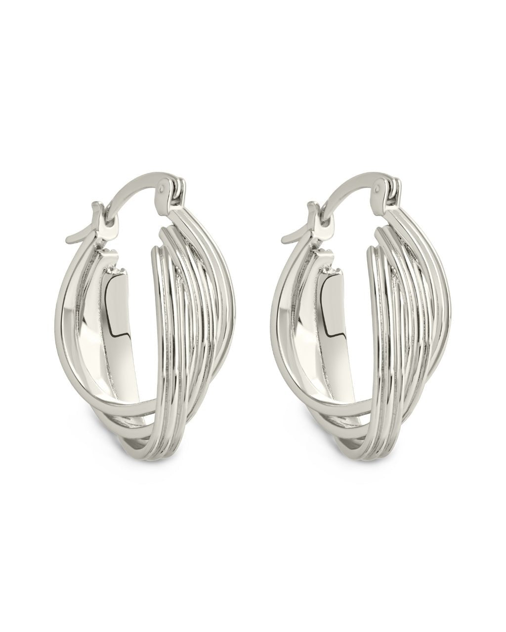 Emery Triple Row Layered Earrings