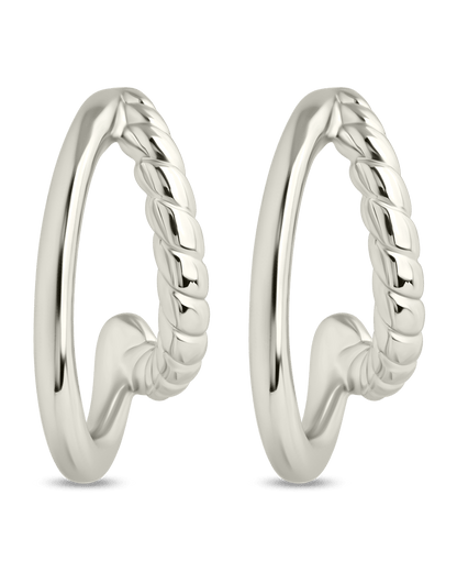 Arcadia Double Row Huggie Hoop Earrings