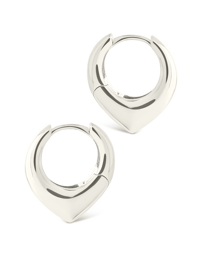 Colby Pointed Teardrop Hoops