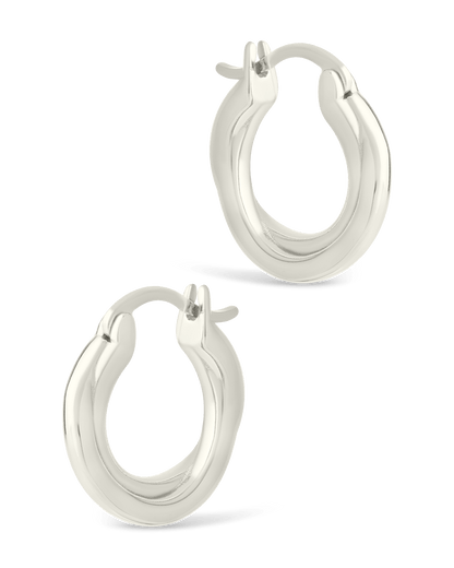 Sterling Silver Janice Twisted Hoop Earrings