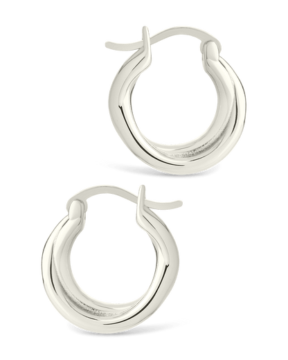Sterling Silver Janice Twisted Hoop Earrings