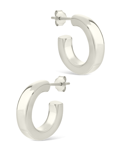 Sterling Silver Marisa Polished Stud Earrings