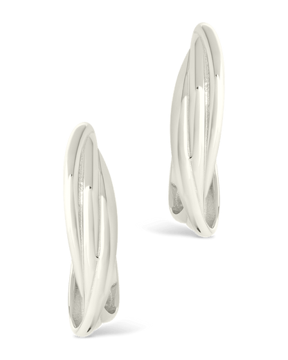 Sterling Silver Monique Twisted Stud Earrings
