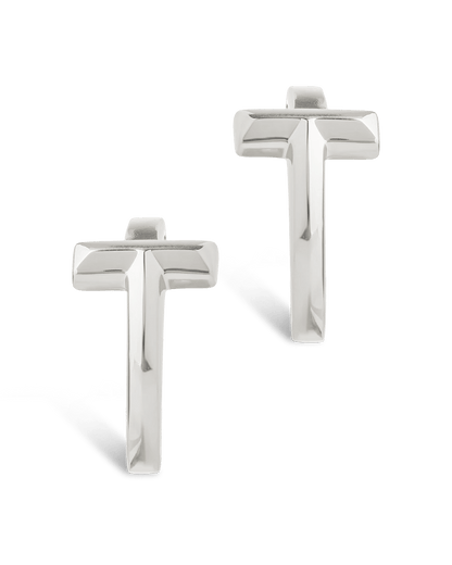 Sterling Silver Kaira Crossbar Hoops