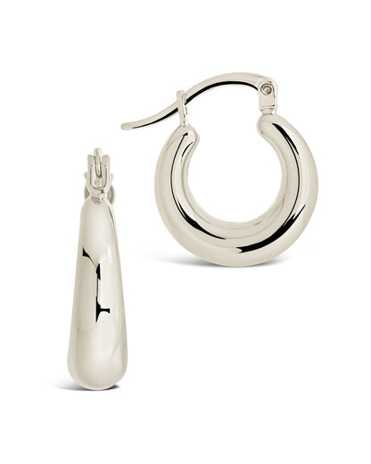 Graduated Tube Hoop Earrings