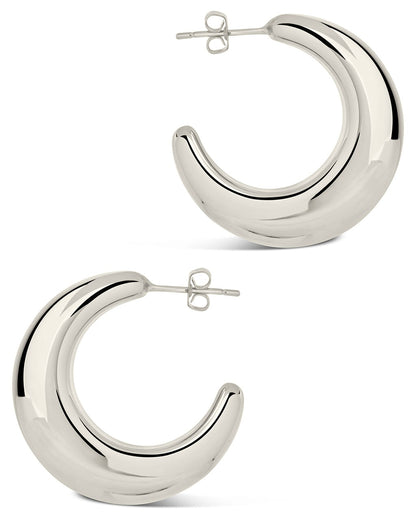 Eclipse Polished Hoop Earrings