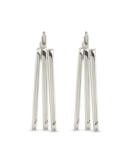 Belinda Textured Square Earrings