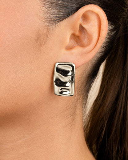 Monet Molten Metal Bar Stud Earrings