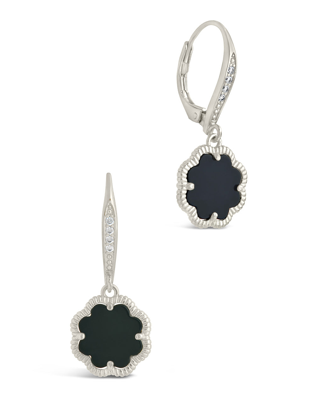 Rose Petal Short Drop Earrings