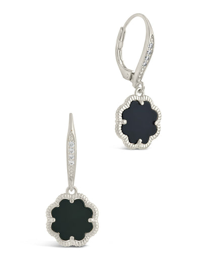 Rose Petal Short Drop Earrings