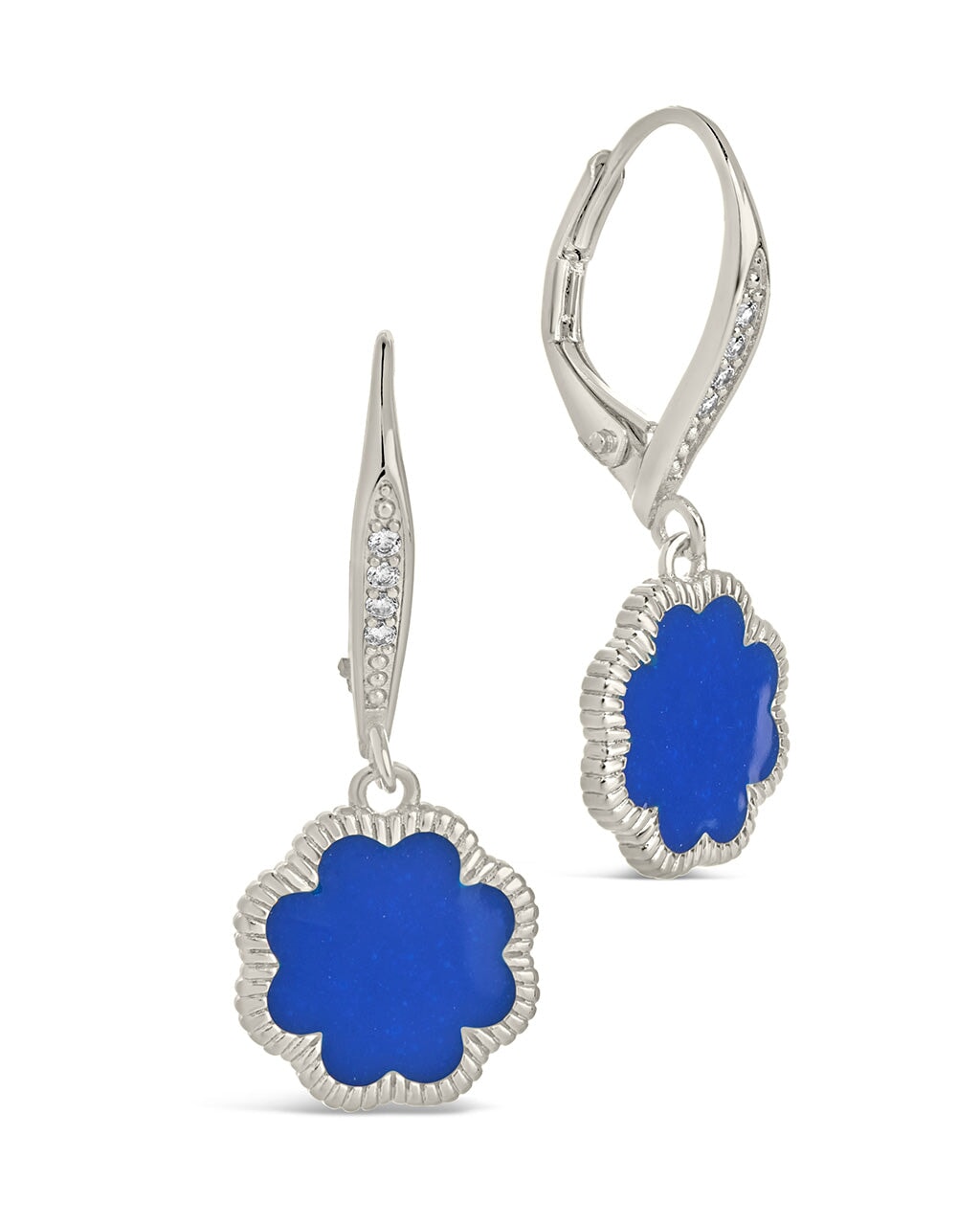 Rose Petal Short Drop Earrings