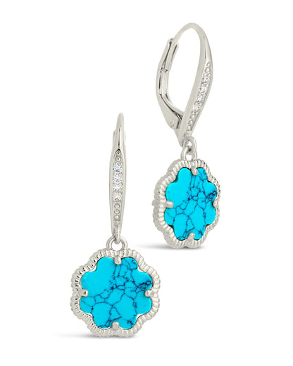 Rose Petal Short Drop Earrings