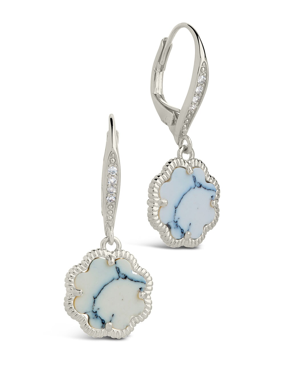 Rose Petal Short Drop Earrings