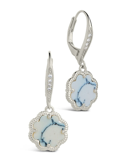 Rose Petal Short Drop Earrings