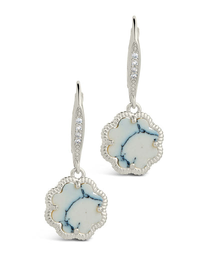 Rose Petal Short Drop Earrings