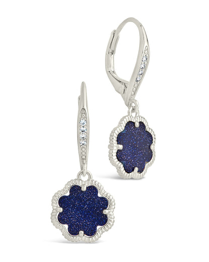 Rose Petal Short Drop Earrings
