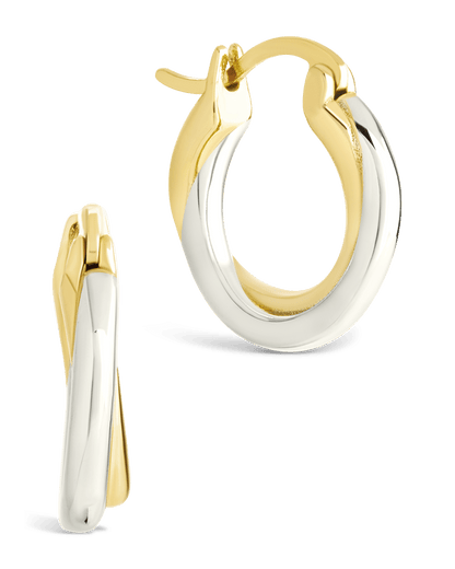 Sterling Silver Janice Twisted Hoop Earrings