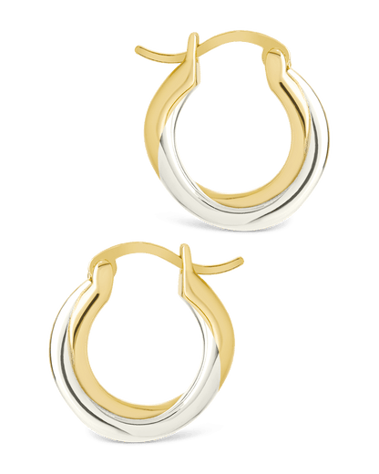 Sterling Silver Janice Twisted Hoop Earrings