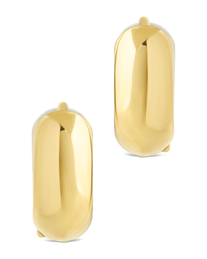 Betina Dual Tone Thick Micro Hoops