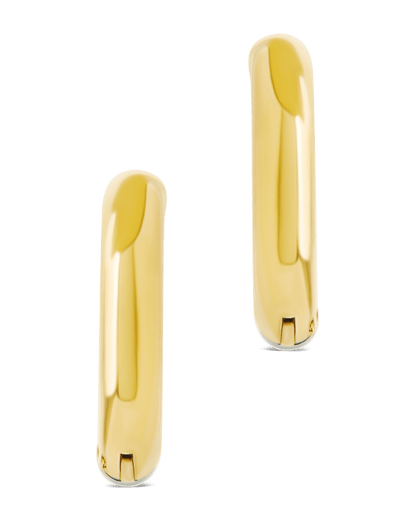 Cinzia Dual Tone Thin Micro Hoops