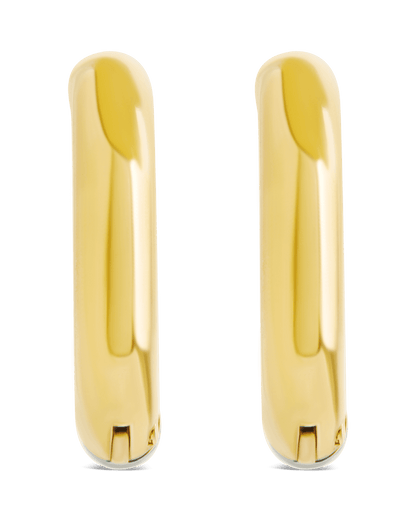 Cinzia Dual Tone Thin Micro Hoops